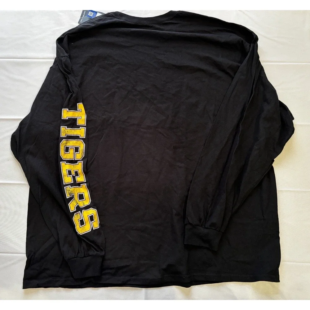 New! Men's Fanatics 3XL Black Long Sleeve‎ Shirt LSU Tigers With Logo